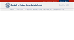 Desktop Screenshot of ourladyofthelakeschool.org